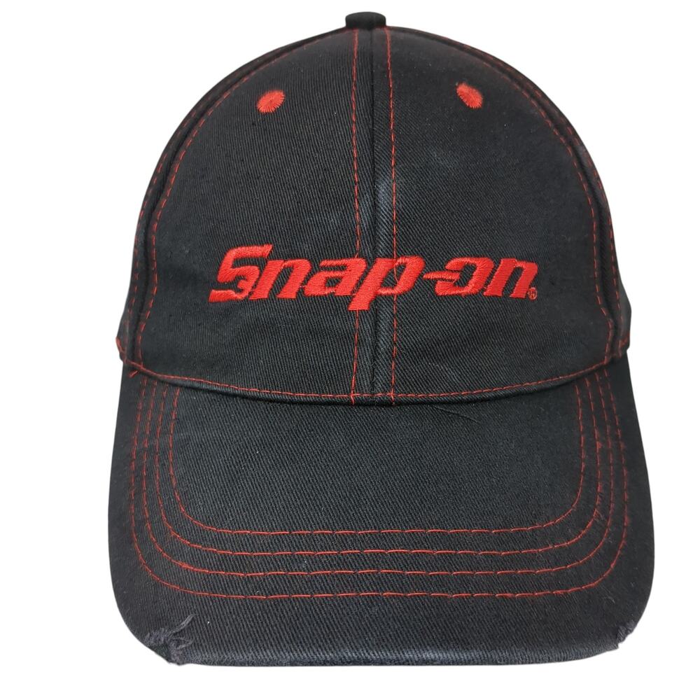 Snap-On Tools Strapback Baseball Cap Black One Size Adjustable Embroidered Wild